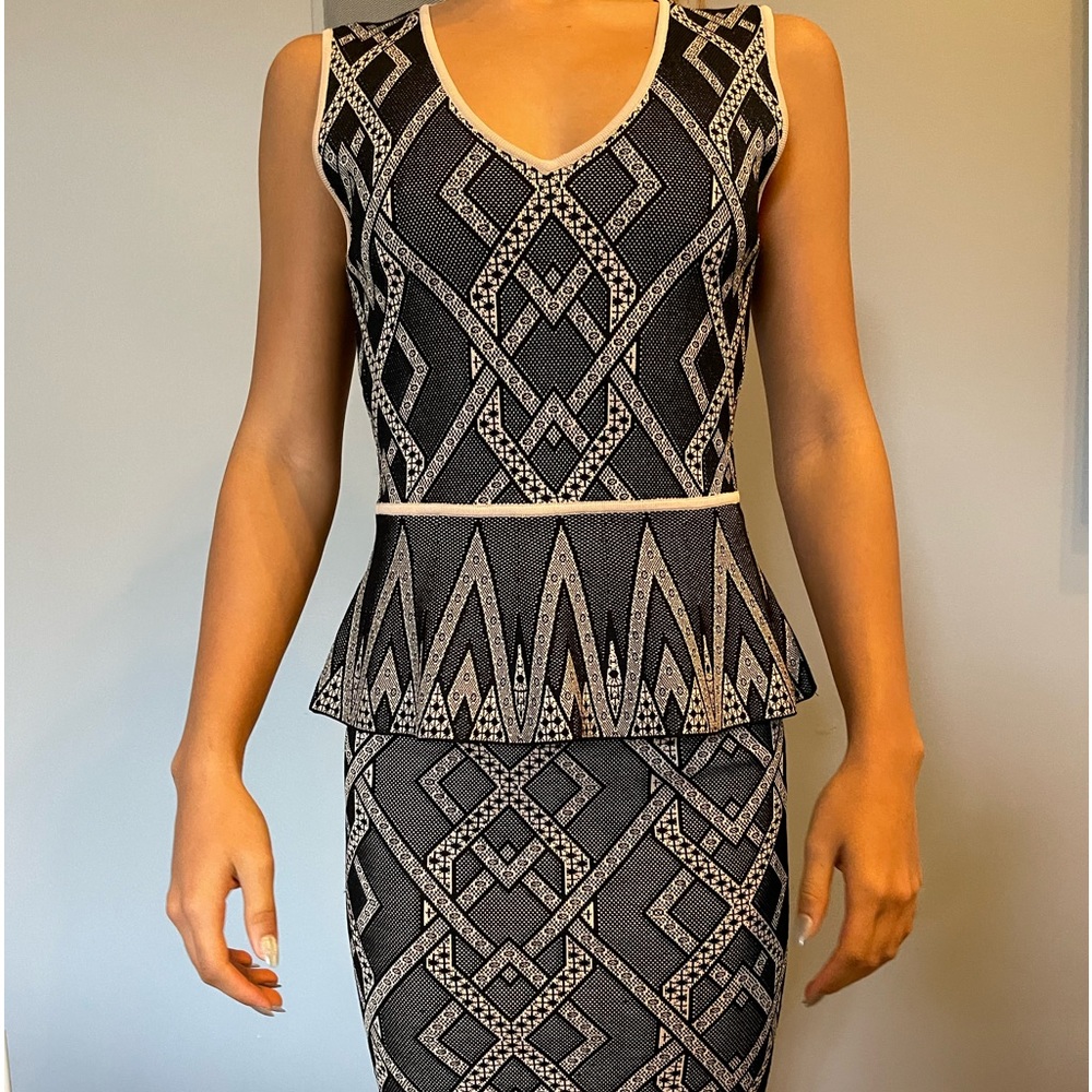 BCBG Peplum Top and Skirt